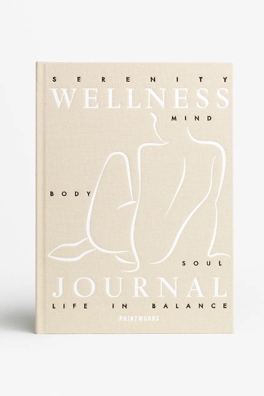 Printworks dziennik Wellness Journal 24,5 x 17 x 2,5 cm beżowy PW00709