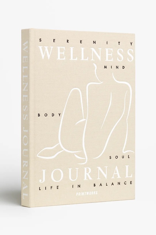Printworks dziennik Wellness Journal 24,5 x 17 x 2,5 cm PW00709 beżowy AA00