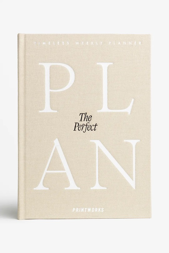 Printworks planer The Perfect Plan 15 x 21 cm beżowy PW00710
