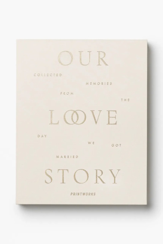 Printworks dziennik Wedding Journal 24 x 19 cm beżowy PW00746