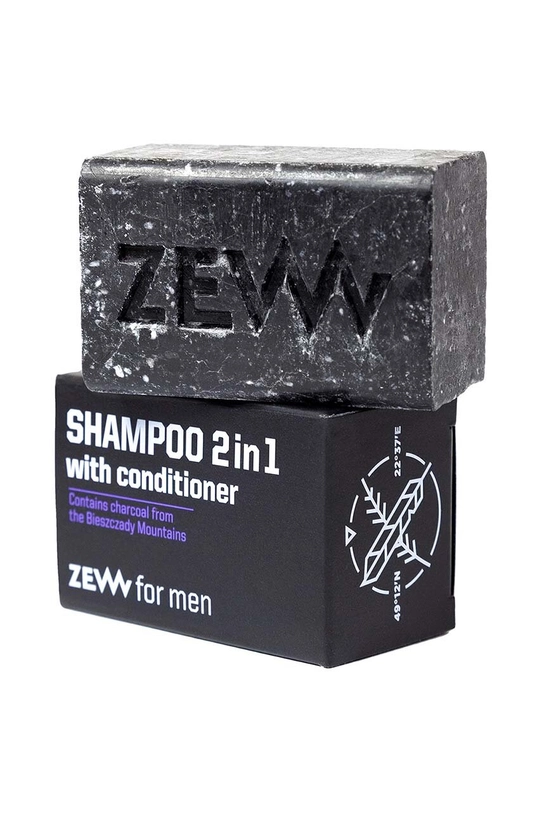 Šampón 2v1 s kondicionérom ZEW for men s dreveným uhlím z pohoria Bieszczady 85 ml viacfarebná 5903766462097