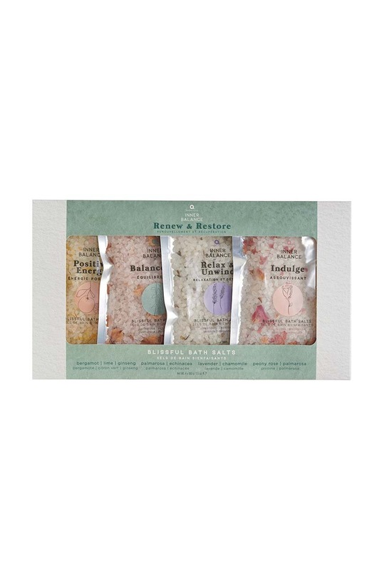 Aroma Home zestaw soli do kąpieli Inner Balance Renew and Restore Bath Salts Set 4-pack multicolor AH.WGFT0003