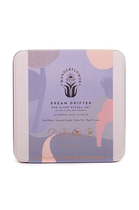 Home SPA Set proizvoda za opuštanje Wanderflower Dream Drifter Pre Sleep Ritual 4-pack WFL0023DD šarena