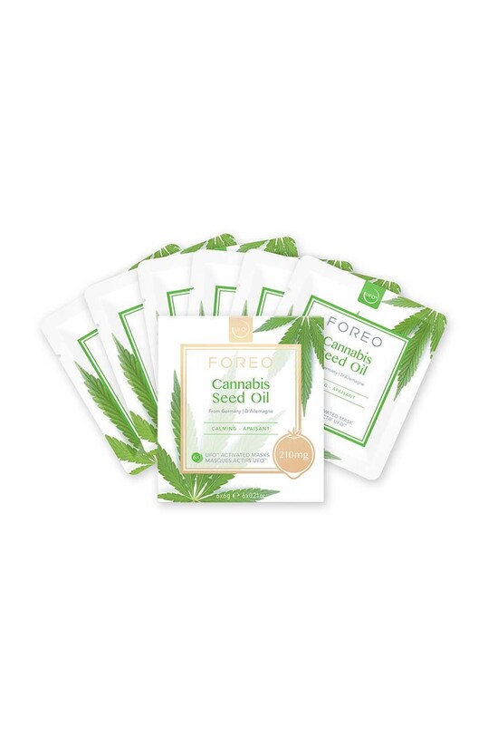 Ufo maska uklidňující zánět FOREO Cannabis Seed Oil 6-pack vícebarevná F9618.