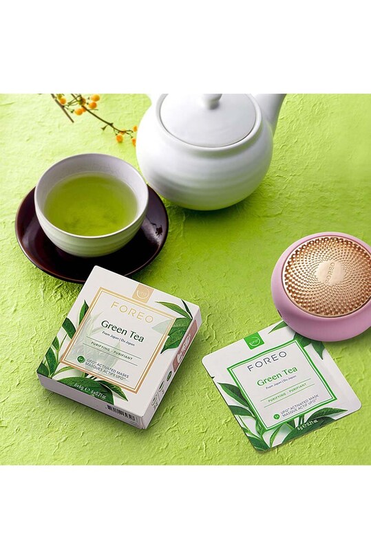 FOREO mască activată ufo pentru ten gras și mixt Green Tea 6-pack multicolor F9328