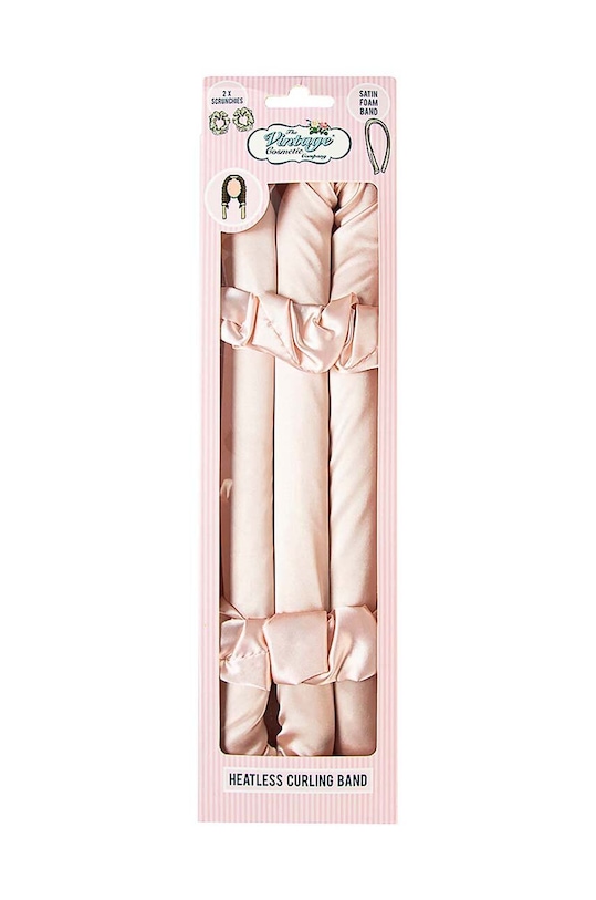 The Vintage Cosmetics Company opaska do loków Heatless Satin Foam Curler Peach 5SFC multicolor AA00