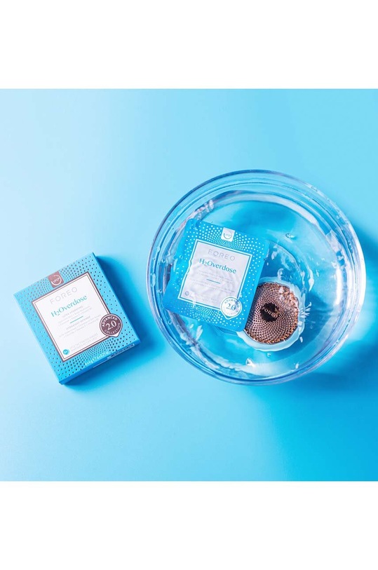 FOREO mască ultra hidratantă activată ufo UFO Masks H2Overdose 2.0 6-pack F1061 albastru