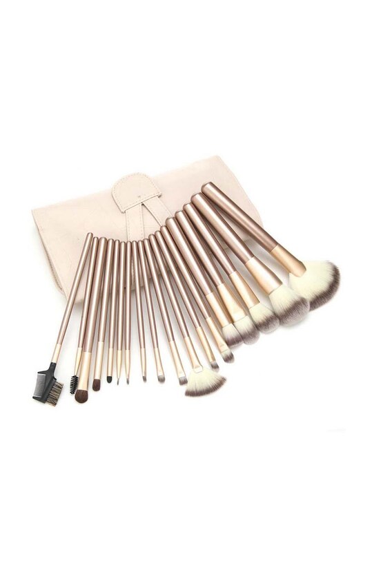 Домашнє SPA Набір пензлів для макіяжу Zoë Ayla Piece Professional Make-Up 24-pack 24.100.BE бежевий