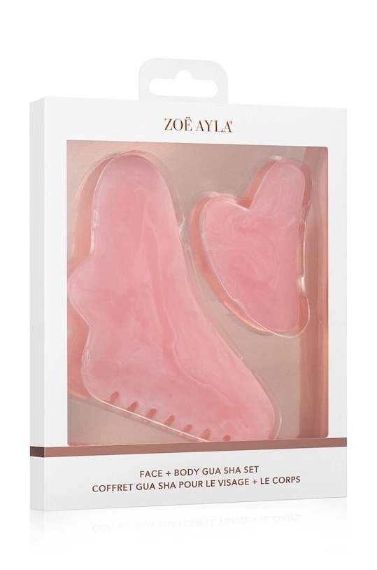 Zoë Ayla płytka gua sha Face & Body 2-pack RT677.BFGUA różowy AA00