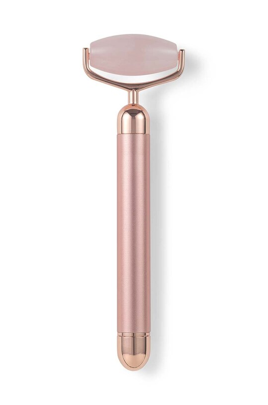 Zoë Ayla roller wibracyjny do masażu twarzy Electric Vibrating Noiseles Rose Quartz różowy EL.ROLLRQ.BW
