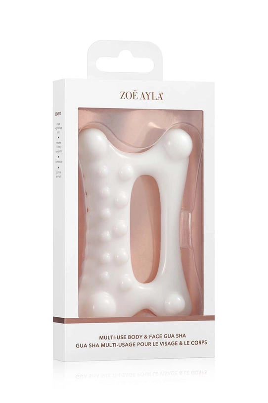 Скребок гуаша Zoë Ayla Body & Face белый RT698.BOGUA