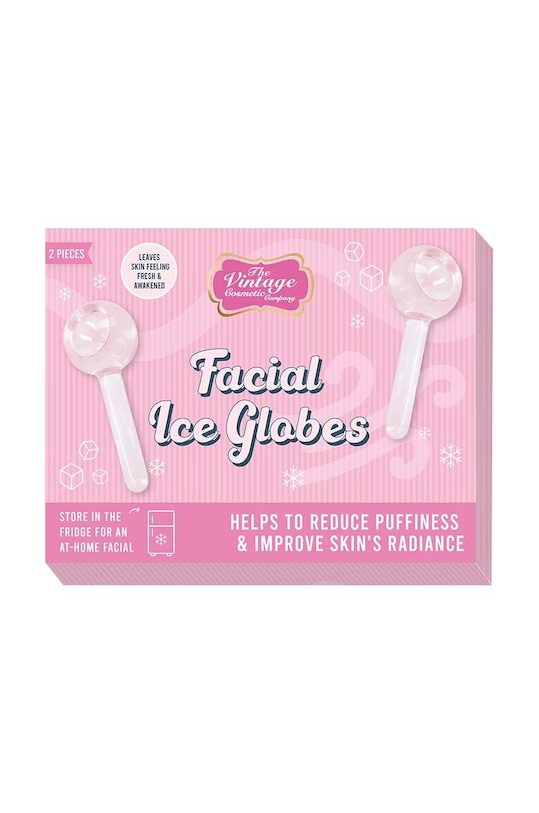 The Vintage Cosmetics Company masaj facial 2 Piece Ice Globes 2-pack 2IGP2 roz AA00