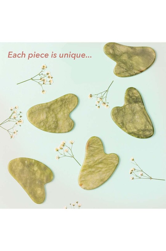 Home SPA Πλάκα μασάζ προσώπου Zoë Ayla Jade Gua Sha N.GS.JADE.1 πράσινο