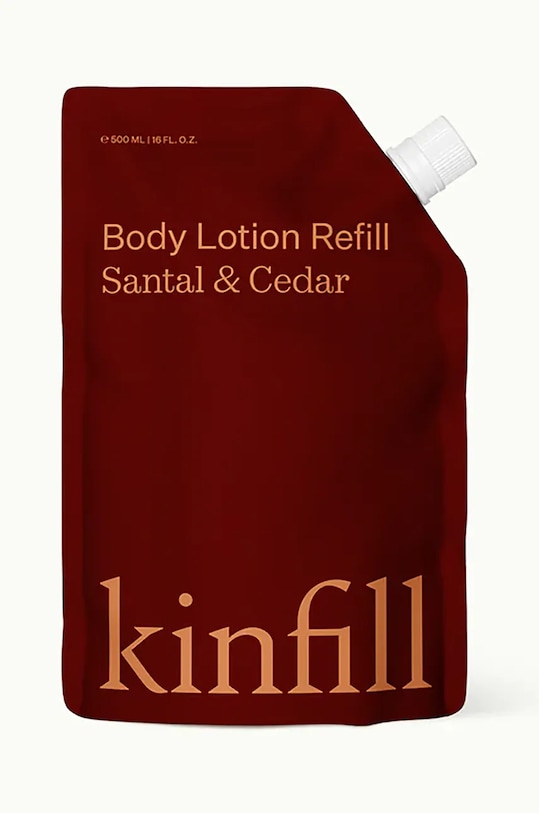 Ανταλλακτικό για λοσιόν σώματος Kinfill Santal & Cedar 500 ml μπορντό KFHC00104.03.R