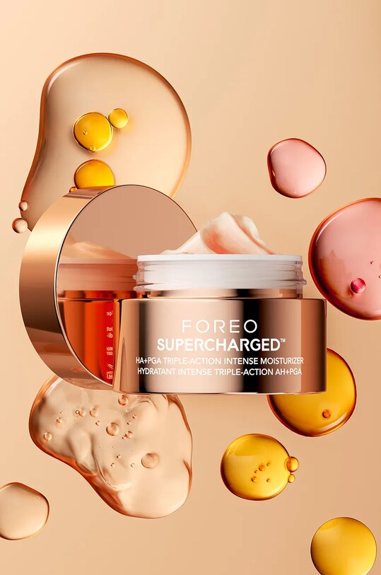 Інтенсивний зволожуючий нічний крем FOREO SUPERCHARGED™ HA+PGA Triple Action Intense Moisturizer 50 ml F0859 барвистий