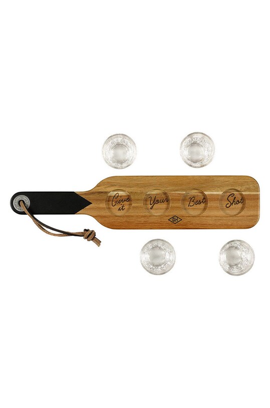 Gentelmen's Hardware set de pahare pe o bază de lemn GEN149UK multicolor AA00