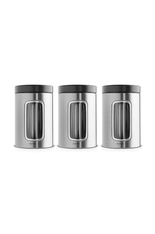 Brabantia zestaw pojemników do przechowywania (3-pack) szary 335341
