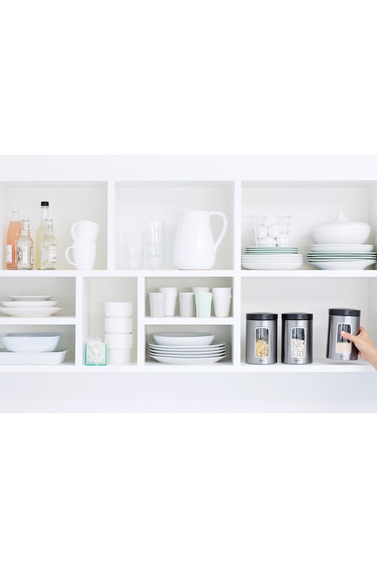 Brabantia zestaw pojemników do przechowywania (3-pack) 335341 szary AA00