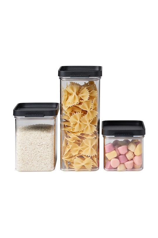 Mepal zestaw pojemników do przechowywania (3-pack) czarny 106400040400