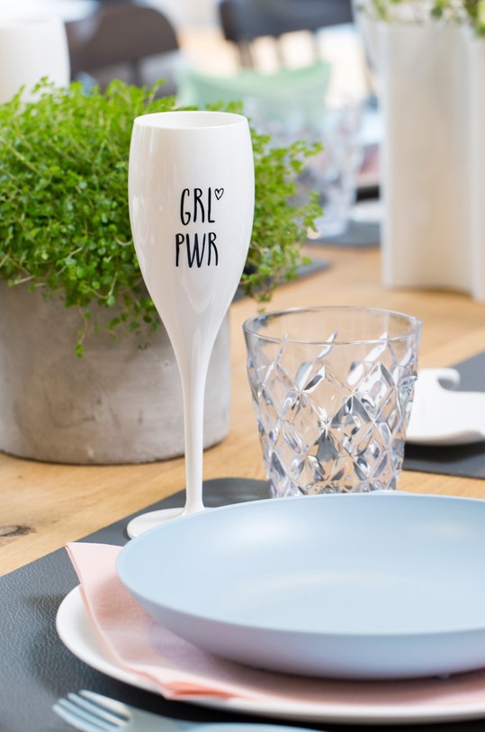 Кухня та бар Набір келихів для шампанського Koziol Superglas 100ml 6-pack 3782525 білий