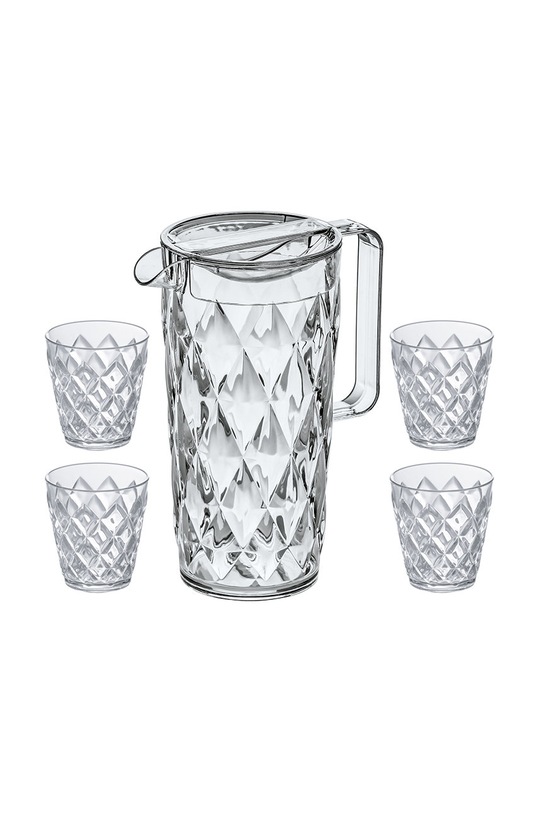 Koziol Графин з 4 склянками прозорий 4007535