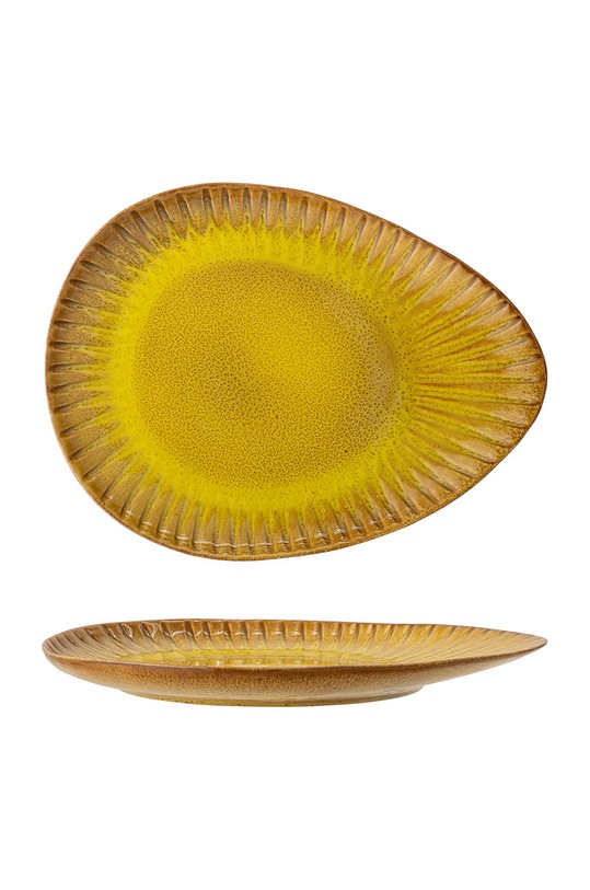 Kuchnia i bar Bloomingville talerz do serwowania 82046899 żółty