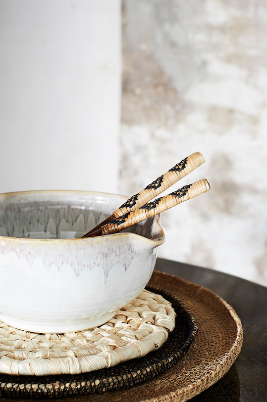 Bucătărie și bar Madam Stoltz Linguri de salata (2-pack) MSD.21.25 bej