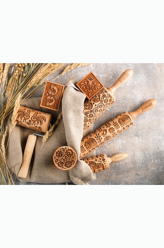 Folkroll wałek do ciasta 5907699050703 multicolor