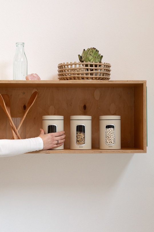 Kuchyňa a bar Brabantia Sada skladovacích nádob (3-pack) 202469 béžová