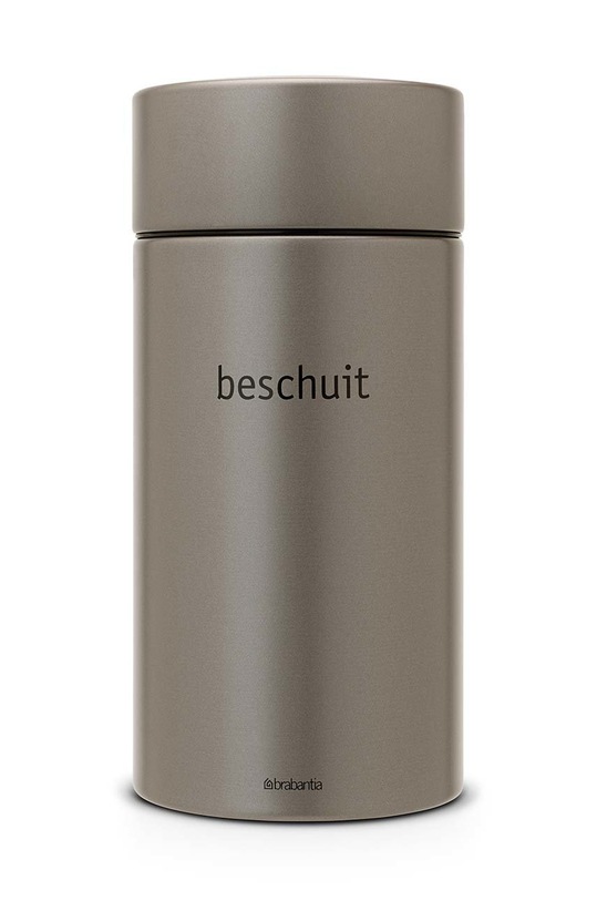 Brabantia nádoba na sušienky s podávačom 1,7 L sivá 312380