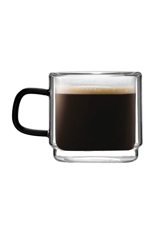 Bucătărie și bar Vialli Design set de cești espresso Carbon 80 ml (2-pack) 8548 multicolor