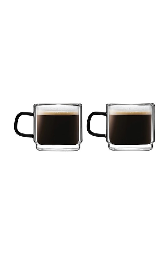 Vialli Design set de cești espresso Carbon 80 ml (2-pack) multicolor 8548