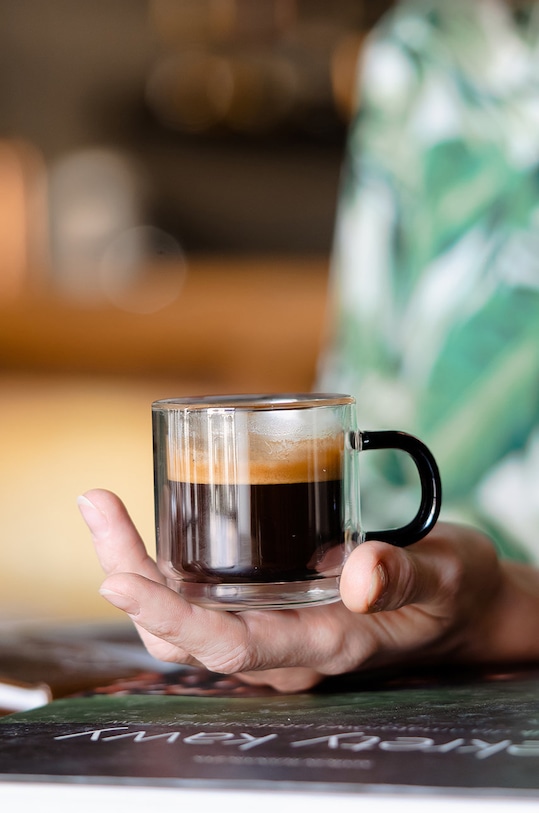 Vialli Design zestaw filiżanek do espresso Carbon 80 ml (2-pack) 8548