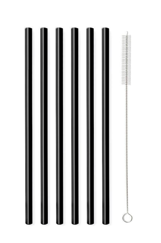 Vialli Design Набор соломинок со щеточкой (6-pack) 6599 чёрный AA00