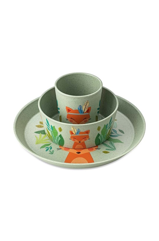 Набір для дитини: тарілка, миска, кружка Koziol 3-pack зелений 2028668