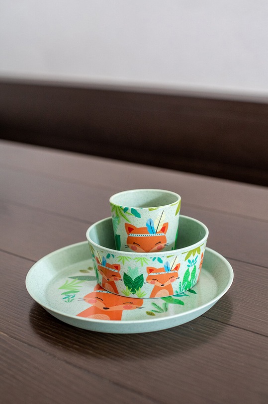 Кухня та бар Набір для дитини: тарілка, миска, кружка Koziol 3-pack 2028668 зелений