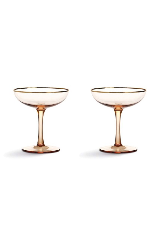 &k amsterdam Набір келихів для шампанського Coupe Champagne (2-pack) рожевий 325.01