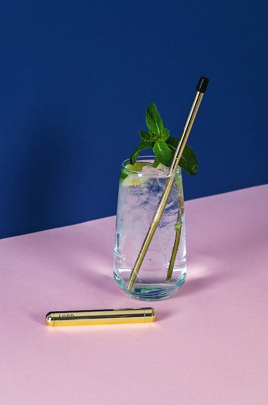 Lund London słomka wielokrotnego użytku Lund Luxe 7310 żółty