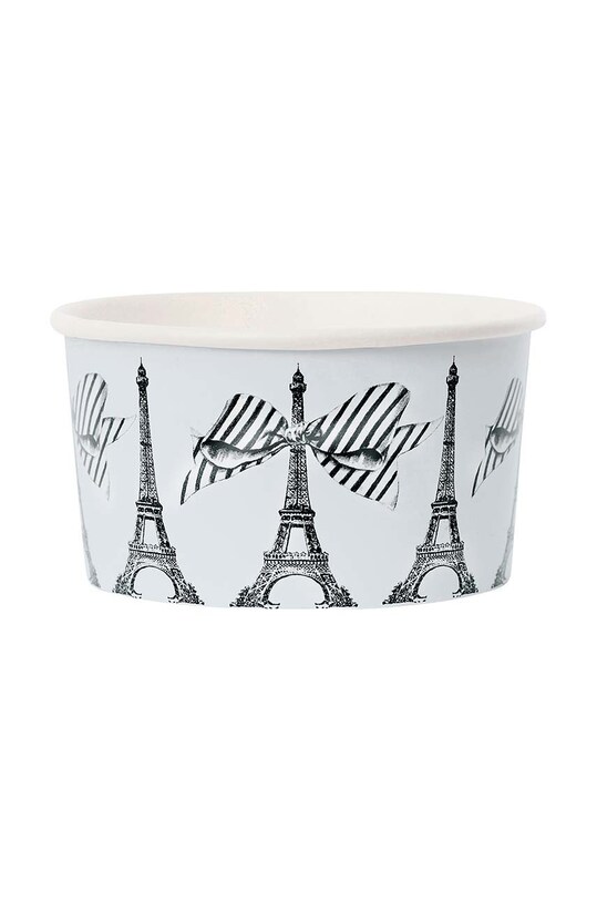 Miss Etoile Набор одноразовых стаканчиков для мороженого с ложками (8-pack) белый IC011