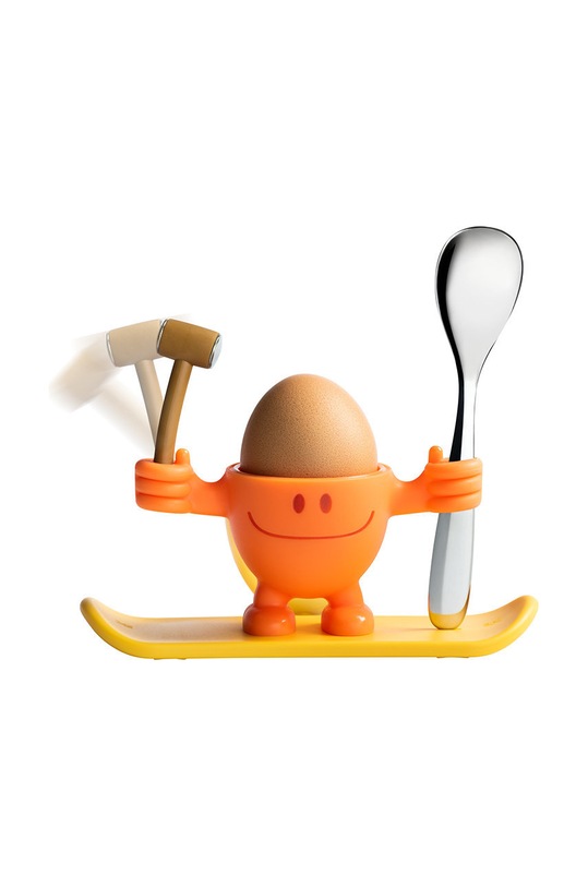 WMF kieliszek na jajko z łyżeczką McEgg pomarańczowy 616687450