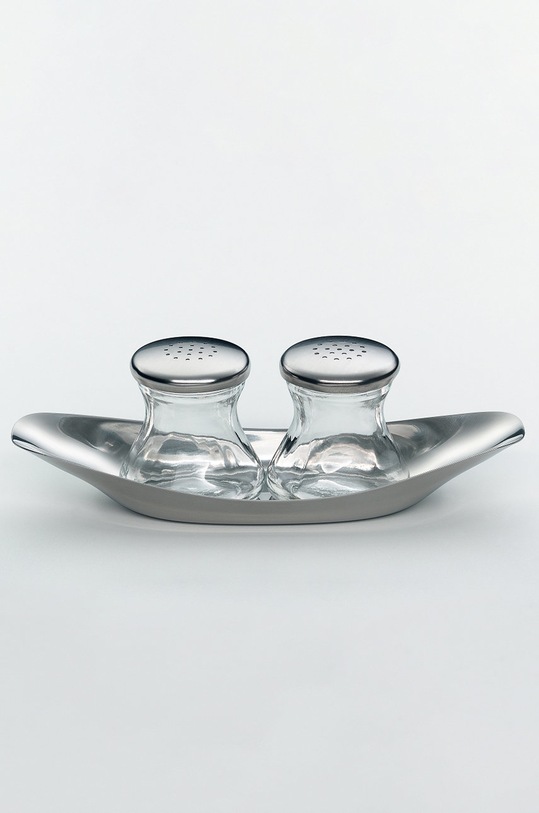 WMF Солонка и перечница с подставкой Wagenfeld серый 660079990