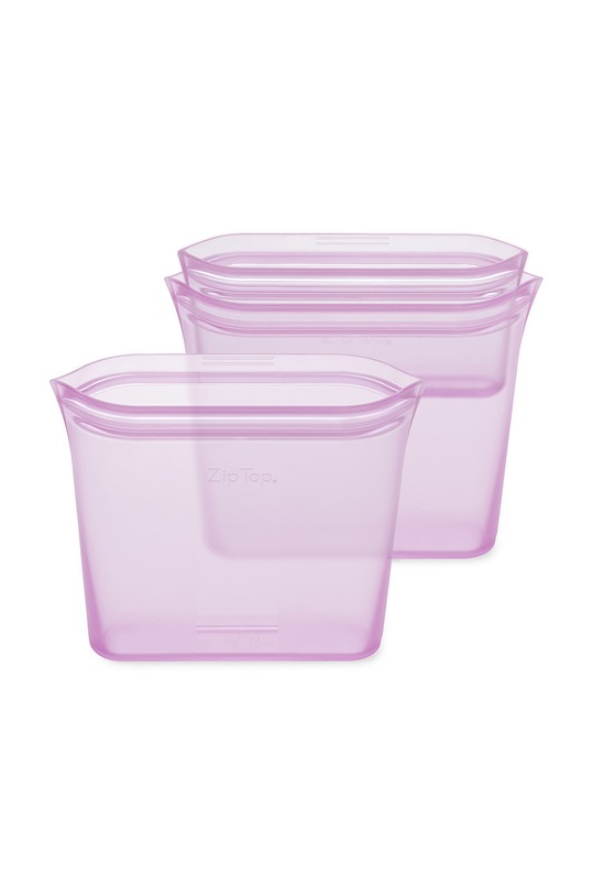 Zip Top zestaw pojemników śniadaniowych (3-pack) Z.BAG3A.04 różowy AA00