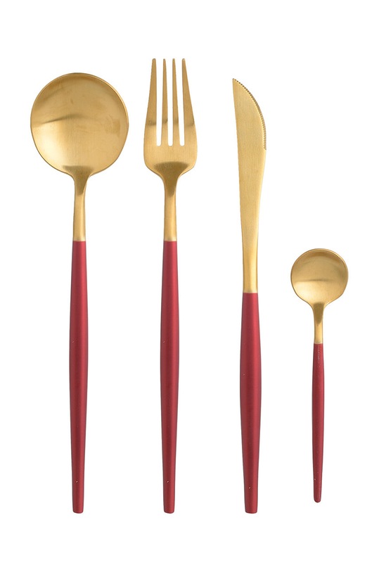 Komplet sztućców (24-pack) żółty 7.60.394.0019