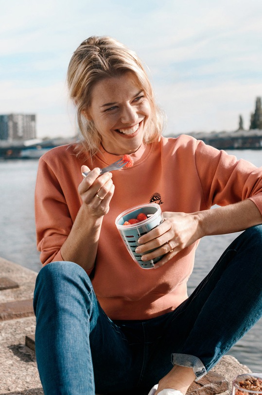 Kuchnia i bar Mepal pojemnik na żywność Fruit & Veggie Ellipse 600 ml 107655016800 niebieski