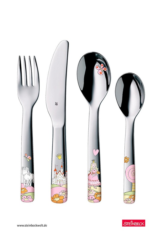 WMF zestaw sztućców dla dzieci (4-pack) 1294176040 multicolor AA00