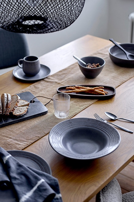 Kuchyň a bar Bloomingville Salátové lžíce (2-pack) 82050448 černá