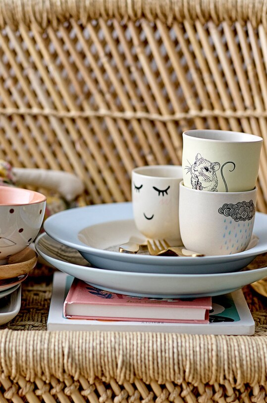 Bloomingville set de tacâmuri pentru copii (3-pack) 82047504 galben