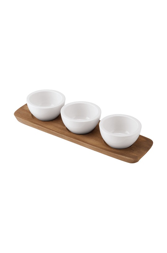 Villeroy & Boch zestaw miseczek do dipów z podstawką Artesano Original (3-pack) beżowy 1041309023