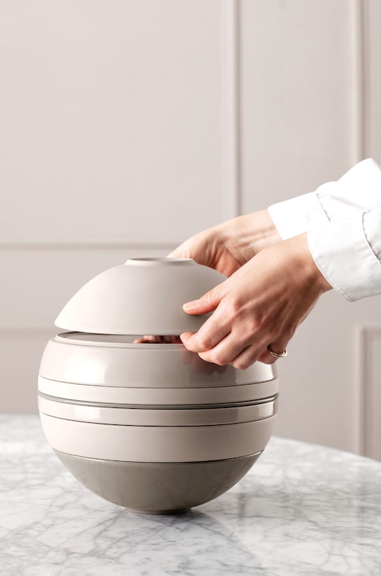 Кухня та бар Villeroy & Boch Обідній набір Iconic La Boule (7-pack) 1016659097 бежевий