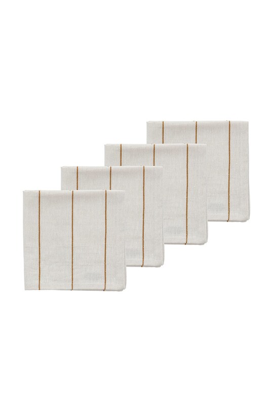 Kuchnia i bar Södahl zestaw serwetek bawełnianych Line (4-pack) 26829 biały